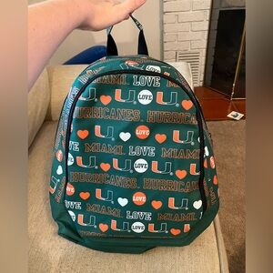 Miami hurricanes backpack